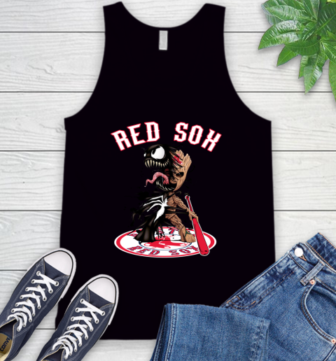 MLB Boston Red Sox Baseball Venom Groot Guardians Of The Galaxy Tank Top 2