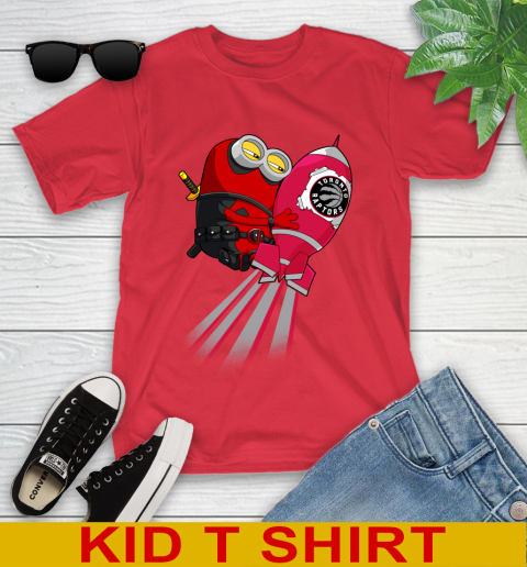 NBA Basketball Toronto Raptors Deadpool Minion Marvel Shirt Youth T-Shirt 11