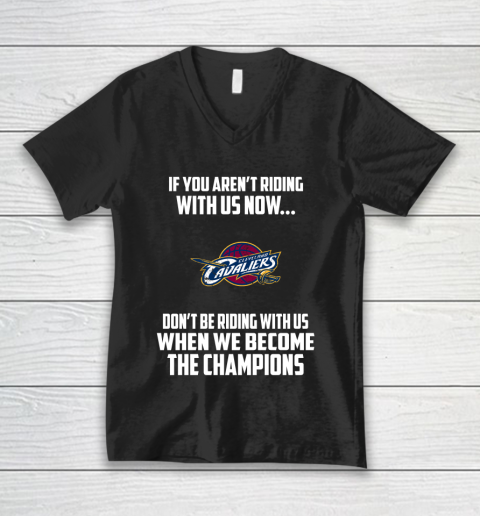 NBA Cleveland Cavaliers Basketball We Become The Champions V-Neck T-Shirt