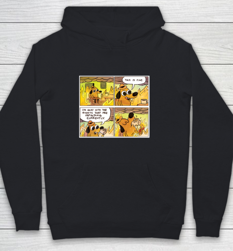 This Is Fine Youth Hoodie