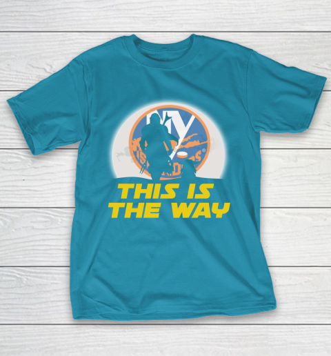 New York Islanders NHL Ice Hockey Star Wars Yoda And Mandalorian This Is The Way T-Shirt 7