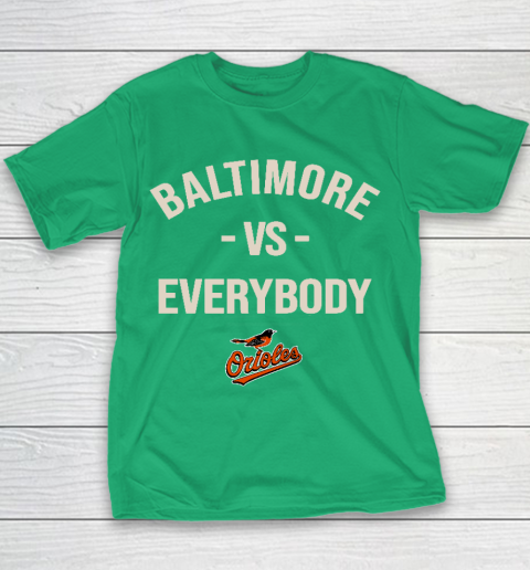 Baltimore Orioles Vs Everybody Youth T-Shirt 3