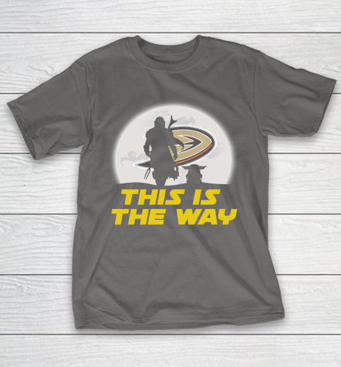 Anaheim Ducks NHL Ice Hockey Star Wars Yoda And Mandalorian This Is The Way T-Shirt 8