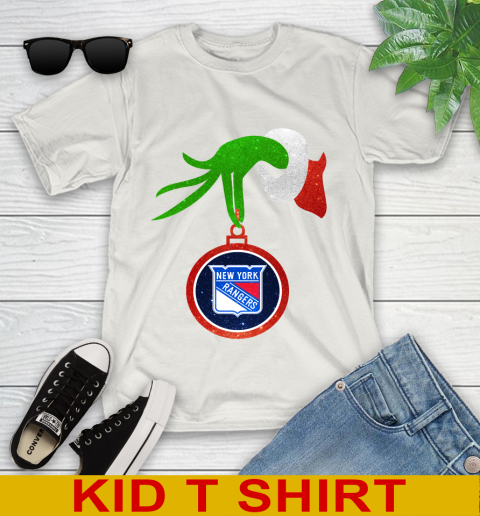 New York Rangers Grinch Merry Christmas NHL Hockey Youth T-Shirt 12