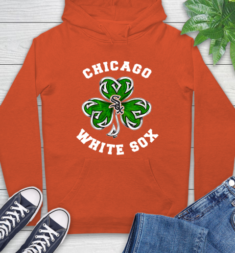 MLB Chicago White Sox Three Leaf Clover St Patrick's Day Baseball Sports Hoodie 4