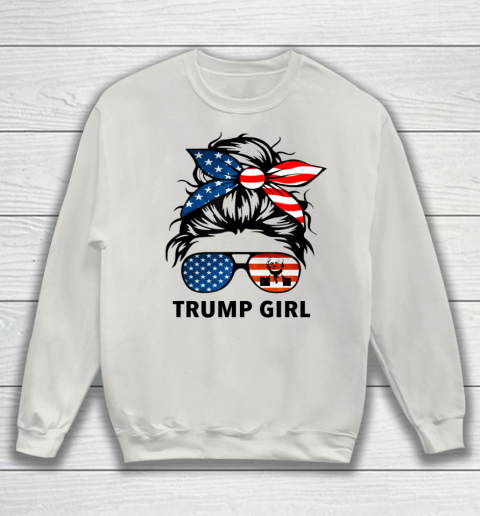 Trump Girl American Flag Glass Sweatshirt 8