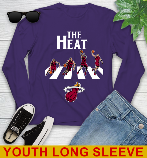 NBA Basketball Miami Heat The Beatles Rock Band Shirt Youth Long Sleeve 4