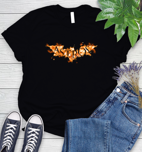 MLB Houston Astros Batman Logo DC Baseball Sports Shirt Women's T-Shirt