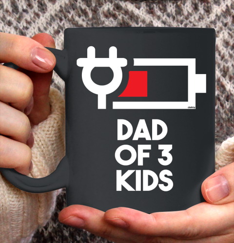 Dad Of 3 Kids Funny Gift Daddy Of Three Kids Father's Day ...