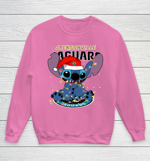 Jacksonville Jaguars NFL Football noel stitch Christmas Youth Sweatshirt 3
