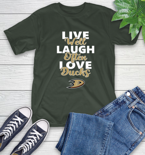 NHL Hockey Anaheim Ducks Live Well Laugh Often Love Shirt T-Shirt 6