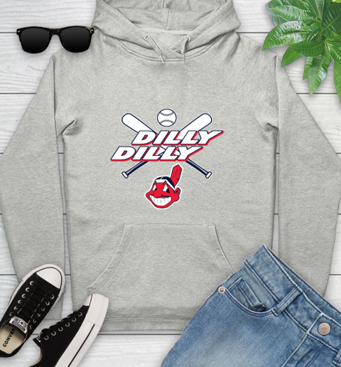 MLB Cleveland Indians Dilly Dilly Baseball Sports Youth Hoodie