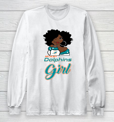 Miami Dolphins Girl NFL Long Sleeve T-Shirt 2