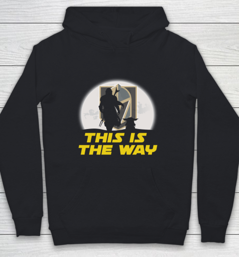 Vegas Golden Knights NHL Ice Hockey Star Wars Yoda And Mandalorian This Is The Way Youth Hoodie