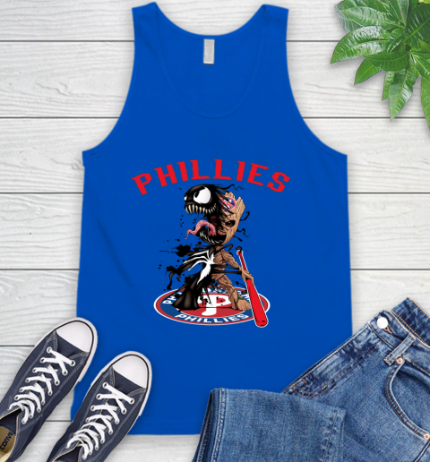 MLB Philadelphia Phillies Baseball Venom Groot Guardians Of The Galaxy Tank Top 5