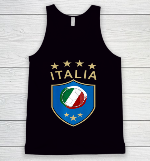 Italy Soccer Italian Italia Flag Football Player Tank Top