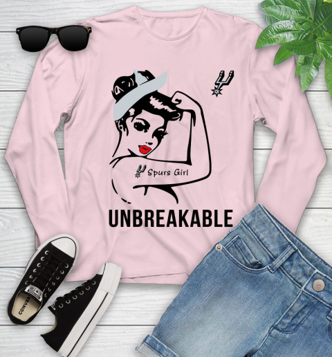 NBA San Antonio Spurs Girl Unbreakable Basketball Sports Youth Long Sleeve 7