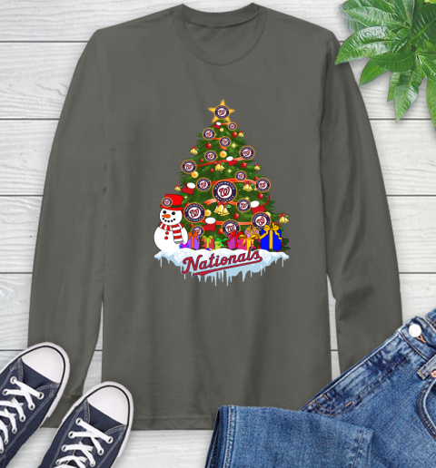 Washington Nationals Merry Christmas MLB Baseball Sports Long Sleeve T-Shirt 8