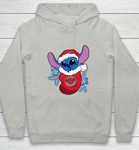 Arizona Diamondbacks Christmas Stitch In The Sock Funny Disney MLB Youth Hoodie 2