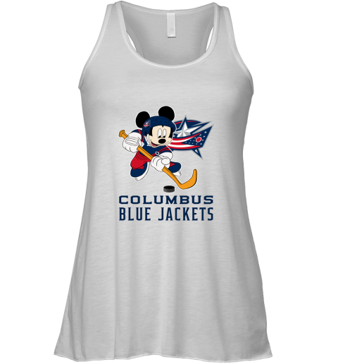 NHL Hockey Mickey Mouse Team Columbus Blue Jackets Racerback Tank