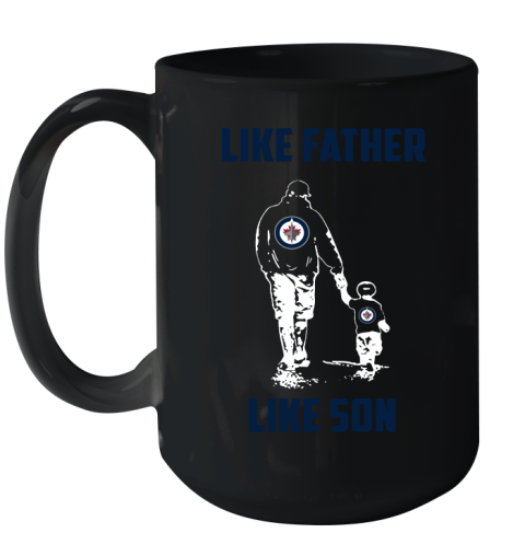 Winnipeg Jets NHL Hockey Like Father Like Son Sports Ceramic Mug 15oz