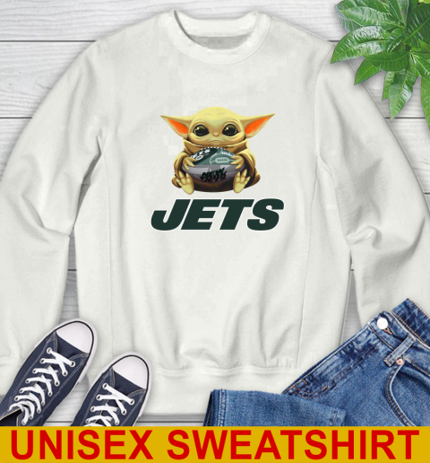 NFL Football New York Jets Baby Yoda Star Wars Shirt Sweatshirt