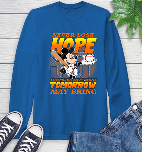 San Francisco Giants MLB Baseball Mickey Disney Never Lose Hope Long Sleeve T-Shirt 10
