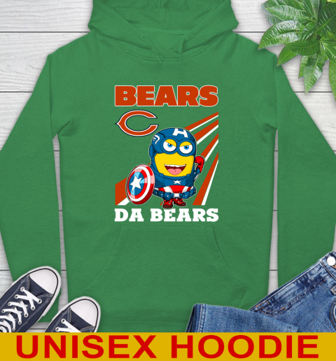 NFL Football Chicago Bears Captain America Marvel Avengers Minion Shirt Hoodie