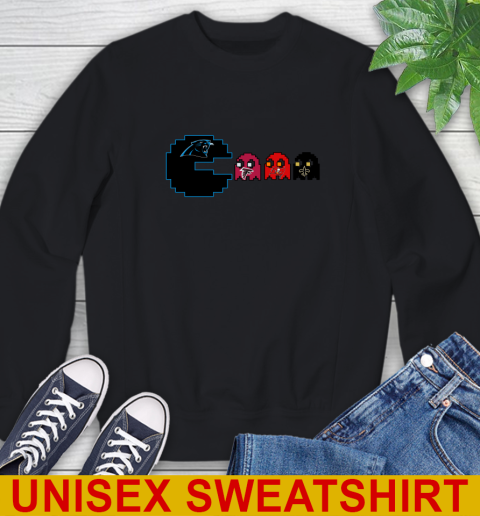 Carolina Panthers NFL Football Pac Man Champion Sweatshirt 2