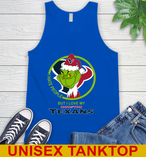 Houston Texans NFL Christmas Grinch I Hate People But I Love My Favorite Football Team Tank Top 5