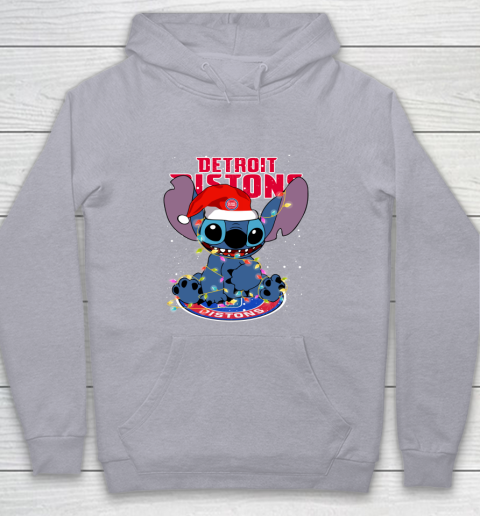 Detroit Pistons NBA noel stitch Basketball Christmas Youth Hoodie 4