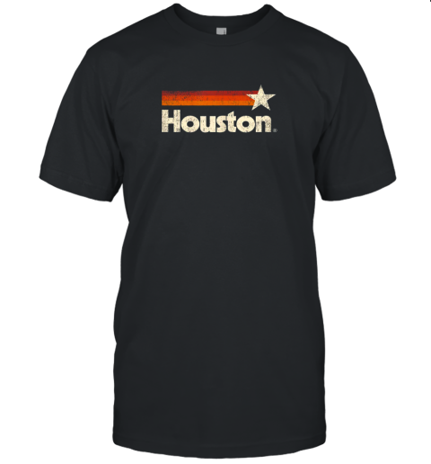 Houston Texas Shirt Houston Strong Shirt Vintage Stripes Unisex Jersey Tee