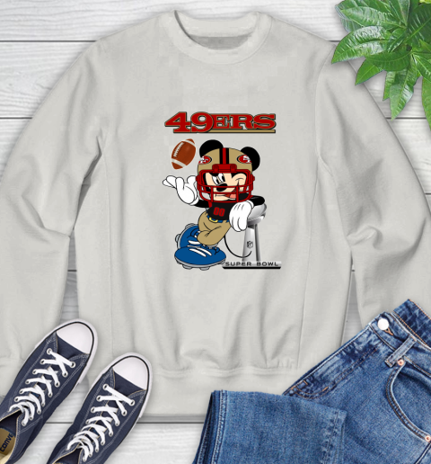 NFL San Francisco 49ers Mickey Mouse Disney Super Bowl Football T Shirt Sweatshirt 12