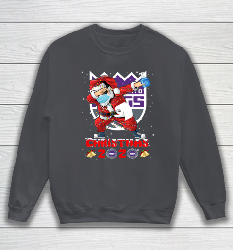 Sacramento Kings Funny Santa Claus Dabbing Christmas 2020 NBA Sweatshirt 4