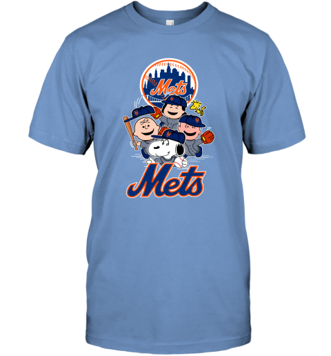 MLB New York Mets Custom Name Number Snoopy Blue Baseball Jersey