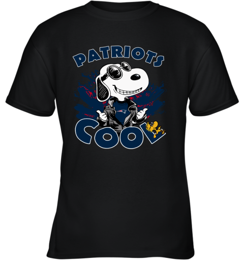 New England Patriots Snoopy Joe Cool We're Awesome Youth T-Shirt