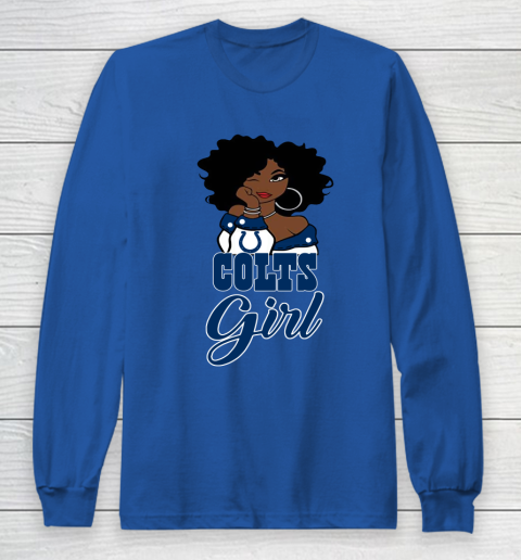 Indianapolis Colts Girl NFL Long Sleeve T-Shirt 9