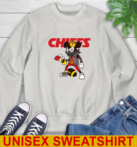 Kansas City Chiefs NFL Football Mickey Peace Sign Sports Sweatshirt 12