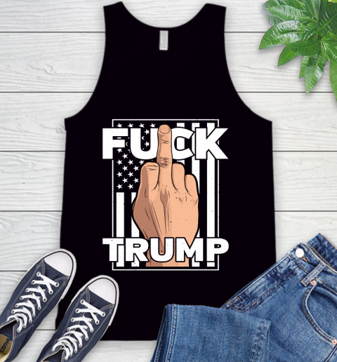 Fuck Trump Middle Finger Anti Republican T Shirt 66