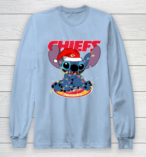Kansas City Chiefs NFL Football noel stitch Christmas Long Sleeve T-Shirt 5