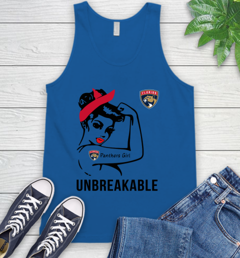 NHL Florida Panthers Girl Unbreakable Hockey Sports Tank Top 3