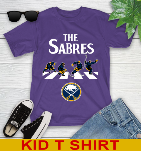 NHL Hockey Buffalo Sabres The Beatles Rock Band Shirt Youth T-Shirt 3