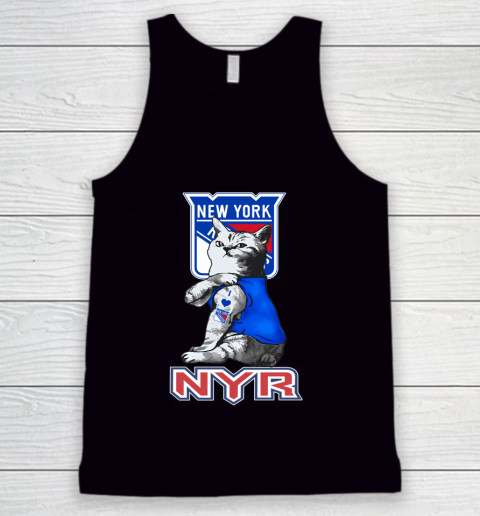 NHL My Cat Loves New York Rangers Hockey Tank Top