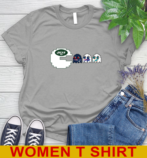 New York Jets NFL Football Pac Man Champion Women's T-Shirt 11