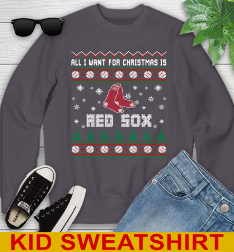 MLB All I Want For Christmas Is Boston Red Sox Baseball Sports 113