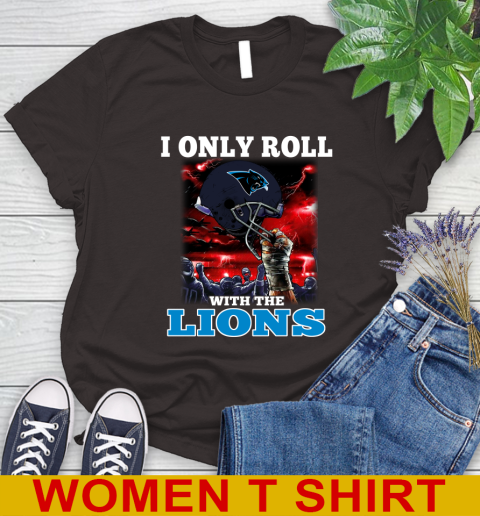 Carolina Panthers NFL Football I Only Roll With My Team Sports Women's T-Shirt 9