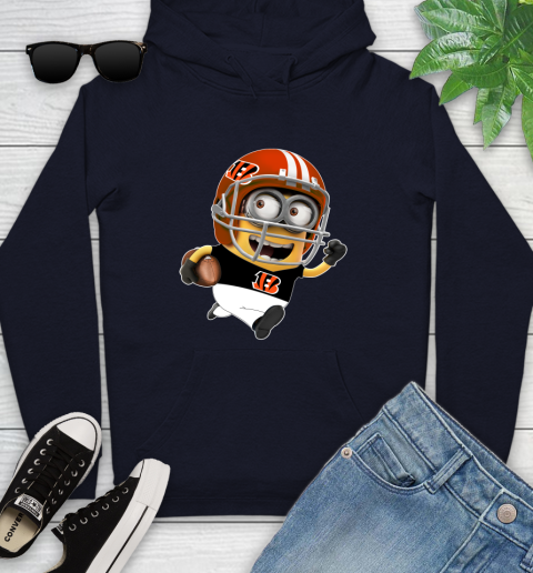 NFL Cincinnati Bengals Minions Disney Football Sports Youth Hoodie 4