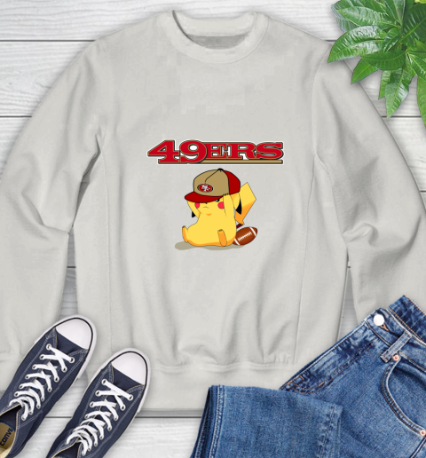 NFL Pikachu Football San Francisco 49ers Sweatshirt 12
