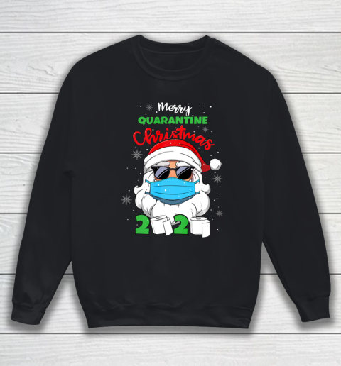 Merry Quarantine Christmas 2020 Funny Xmas Pajamas Family Sweatshirt