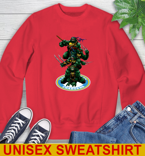 NFL Football Los Angeles Chargers Teenage Mutant Ninja Turtles Shirt Sweatshirt 10